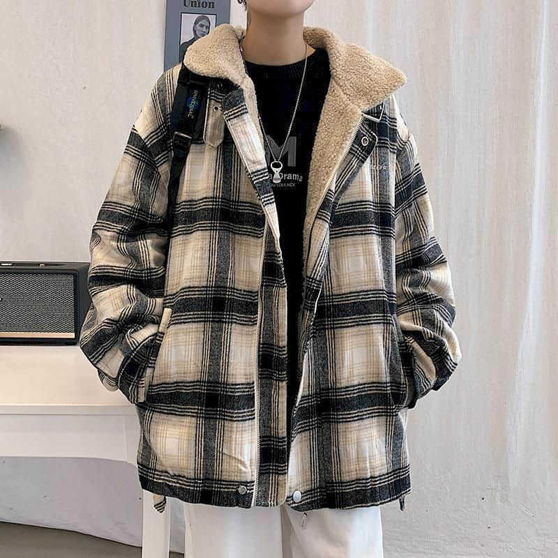 Lamb velvet plaid jacket men winter padded plus thick coat Hong Kong style wear preppy streetwear 210526, 7801 blue
Lamb velvet plaid jacket men winter padded plus thick coat Hong Kong style wear preppy streetwear 210526, 7801 blue