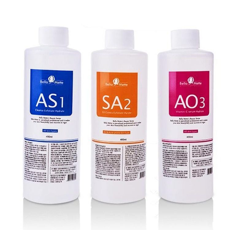 AS1 SA2 AO3 Aqua Peeling Solution 400ml Per Bottle Hydra Dermabrasion Aqua Facial Serum Blackhead Export Liquid Repa
AS1 SA2 AO3 Aqua Peeling Solution 400ml Per Bottle Hydra Dermabrasion Aqua Facial Serum Blackhead Export Liquid Repa