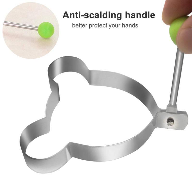 5 Style Stainless Steel Fried Egg Pancake Shaper Omelette Mold Mould Frying Egg Cooking Tools Kitchen Accessories Gadget