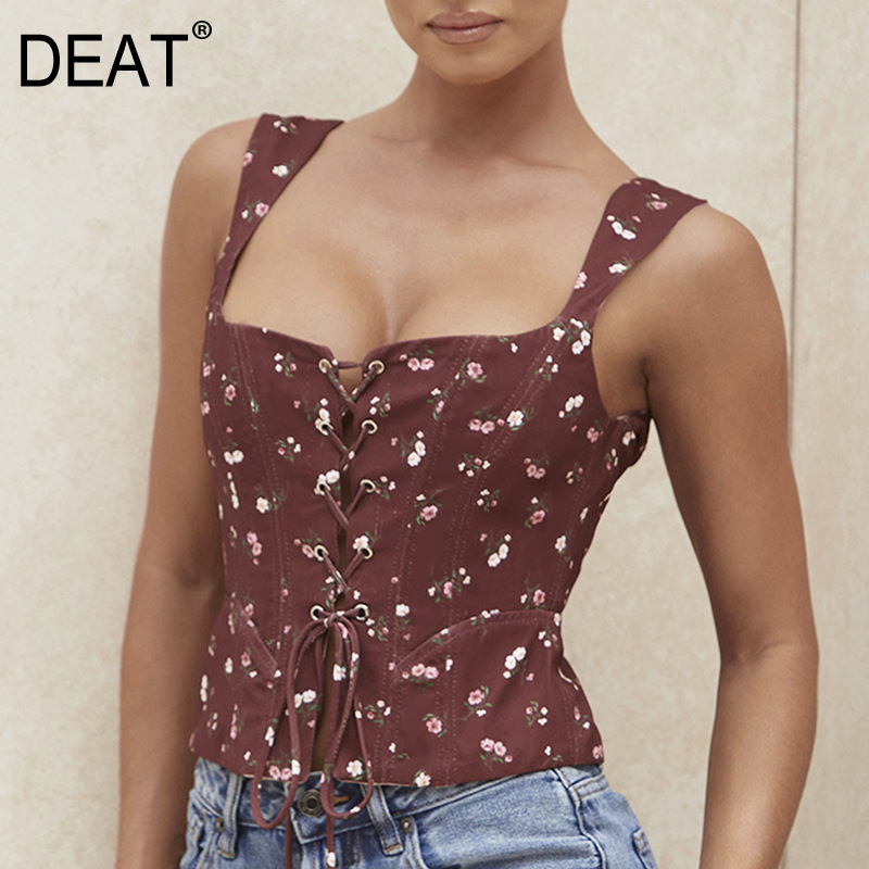 Women Printing Belt Square Collar Sleeveless Slim Backless Camis Sexy Fashion Spring Summer 11D104 210525, Wine
Women Printing Belt Square Collar Sleeveless Slim Backless Camis Sexy Fashion Spring Summer 11D104 210525, Wine