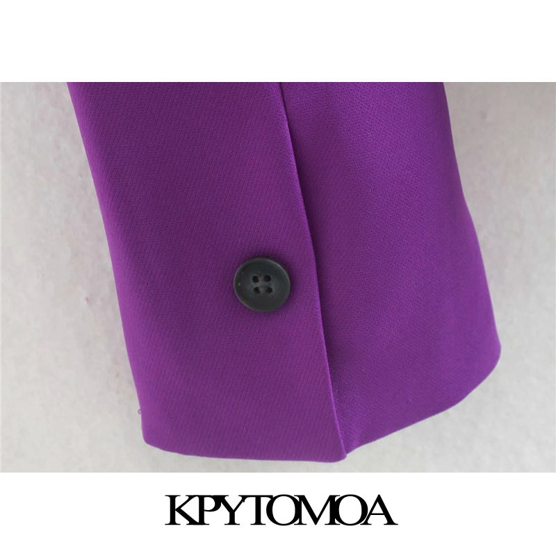 Women Fashion Office Wear Basic Blazer Coat Long Sleeve Pockets Female Outerwear Chic Tops 210420