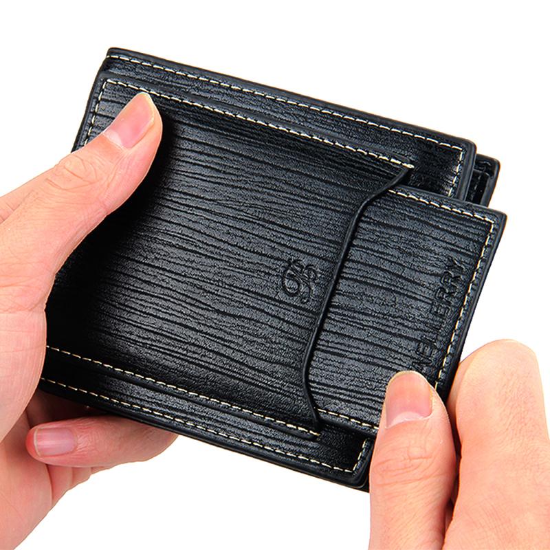 Fashion Wood Grain Retro Casual Man Leather Short Wallet Large Capacity Simple Separate Card Holder Design Wallets, Black
Fashion Wood Grain Retro Casual Man Leather Short Wallet Large Capacity Simple Separate Card Holder Design Wallets, Black