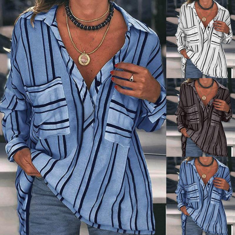 Women' Blouses & Shirts Elegant Office Women Shirt V Neck Roll Up Sleeve Button Down Top Summer Stripe Plus Size Turn-down Collar Blusas 20, Gy
Women' Blouses & Shirts Elegant Office Women Shirt V Neck Roll Up Sleeve Button Down Top Summer Stripe Plus Size Turn-down Collar Blusas 20, Gy