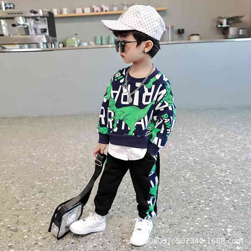 Children's boy's sweater set in spring and autumn children's baby clothes 4 handsome dinosaur 3-year-old boy fashion
Children's boy's sweater set in spring and autumn children's baby clothes 4 handsome dinosaur 3-year-old boy fashion