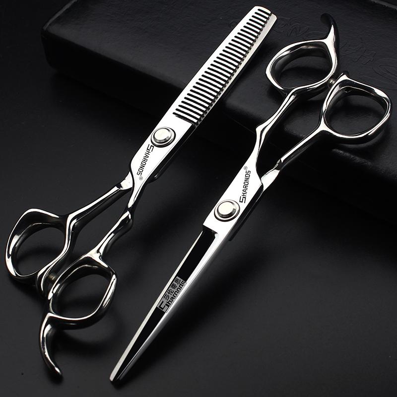 Hair Scissors Professional Hairdressing 6 Inch 440c Imported Material Set Barber Custom Logo