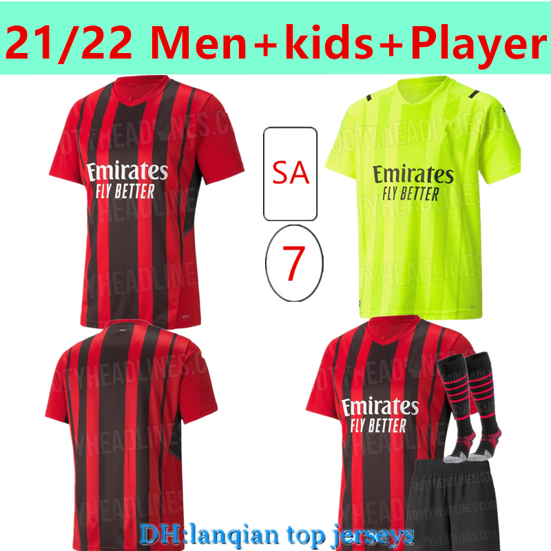 Men+kids+Player AC Milan 21 22 soccer jersey IBRAHIMOVIC PAQUETA BENNACER TONALI ROMAGNOLI 2021 2022 CALHANOGLU REBIC Goalkeeper football shirt men kids kit, 21/22 gk
Men+kids+Player AC Milan 21 22 soccer jersey IBRAHIMOVIC PAQUETA BENNACER TONALI ROMAGNOLI 2021 2022 CALHANOGLU REBIC Goalkeeper football shirt men kids kit, 21/22 gk