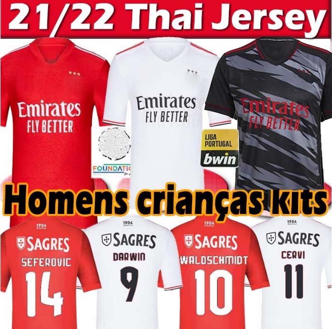 2021 2022 PIZZI RAFA Soccer Jerseys Fans Player Version 21/22 SEFEROVIC DARWIN WALDSCHMIDT Camisola de futebol JOAO FELIX VINICIUS Jersey men kids football shirt, 21 22 3rd
2021 2022 PIZZI RAFA Soccer Jerseys Fans Player Version 21/22 SEFEROVIC DARWIN WALDSCHMIDT Camisola de futebol JOAO FELIX VINICIUS Jersey men kids football shirt, 21 22 3rd