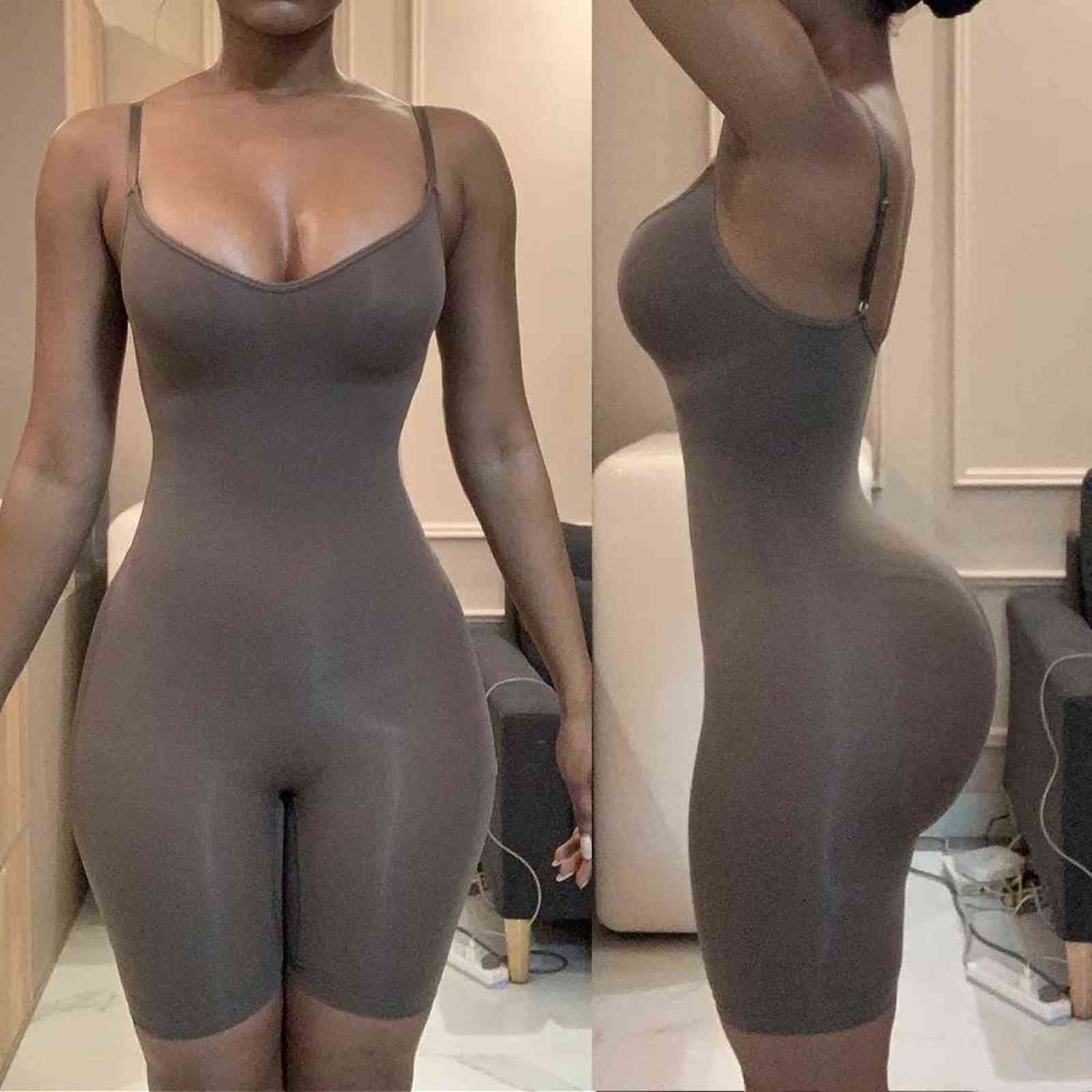 Seamless Women fajas Bodysuit Slimming Waist Trainer Butt Lifter Push Up Corset Slim Shapewear Catsuit Body Shaper Underwear 211112