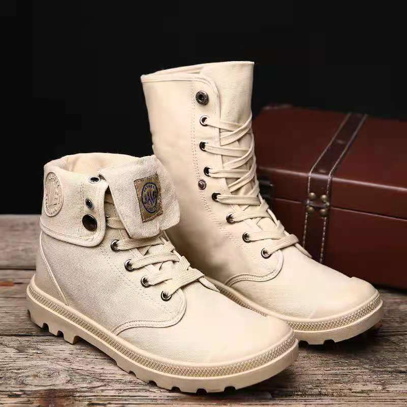Foreign trade classic retro men's shoe trend tooling high-top canvas shoes large size 39-45 with box, Black
Foreign trade classic retro men's shoe trend tooling high-top canvas shoes large size 39-45 with box, Black