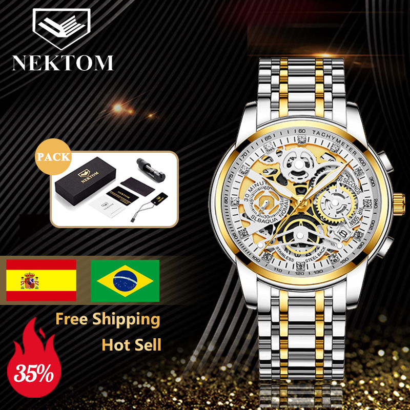 NETKOM Sports Fashion Wristwatches Mens Gold Chronograph Luxury Quartz Watches Gold Men Wristwatch For Bussiness Men Watchesg, G8202-gold
NETKOM Sports Fashion Wristwatches Mens Gold Chronograph Luxury Quartz Watches Gold Men Wristwatch For Bussiness Men Watchesg, G8202-gold