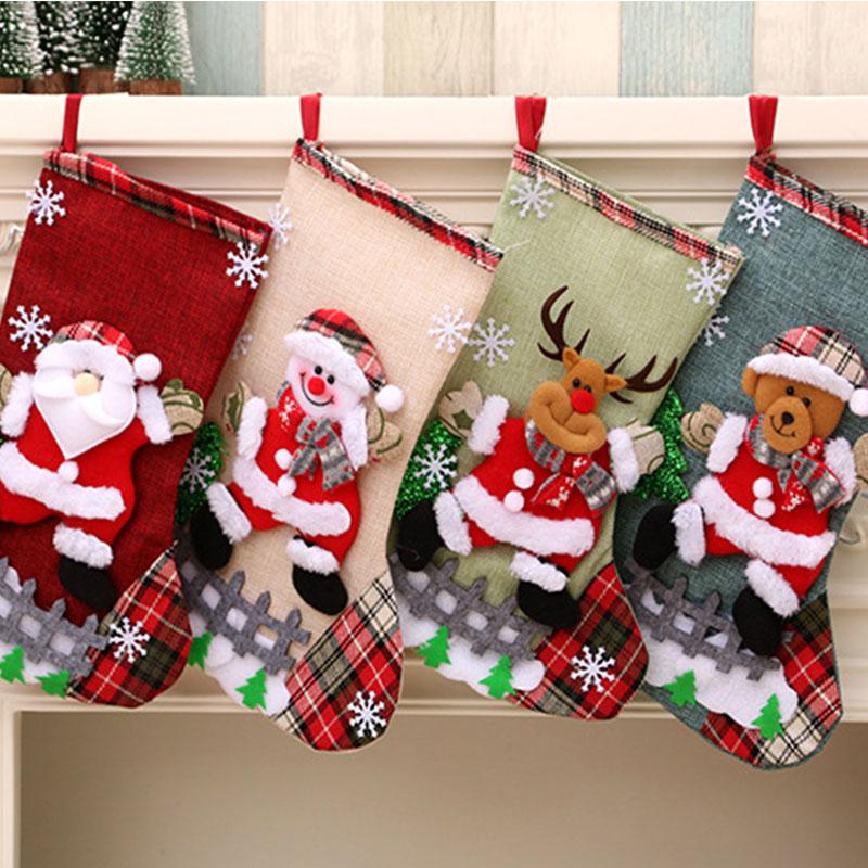 Christmas Decorations Santa Claus Stocking Tree Red Snowman Non-woven Fabrics Sock XMas Living Room Decoration Festival Holiday Ornament Bag
Christmas Decorations Santa Claus Stocking Tree Red Snowman Non-woven Fabrics Sock XMas Living Room Decoration Festival Holiday Ornament Bag