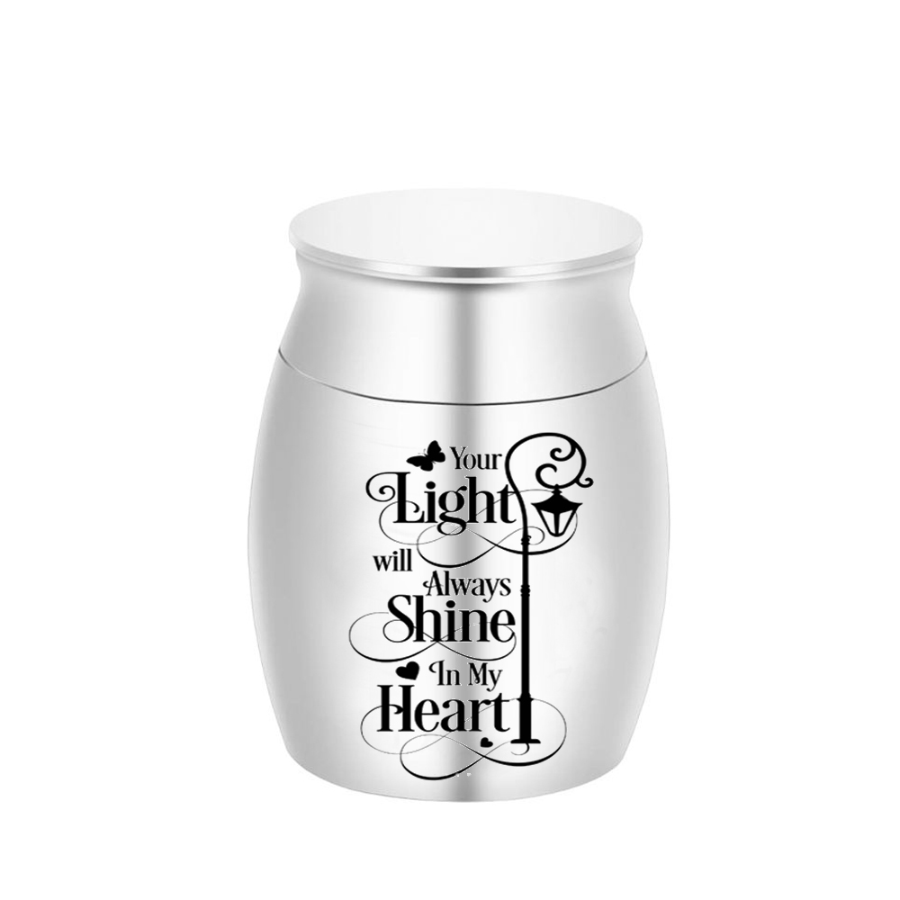 Cremation ashes jar pendant funeral memorial urn Pendant street lamp pattern ashes urn aluminum alloy material leak-proof-your light will always shine in my heart
Cremation ashes jar pendant funeral memorial urn Pendant street lamp pattern ashes urn aluminum alloy material leak-proof-your light will always shine in my heart