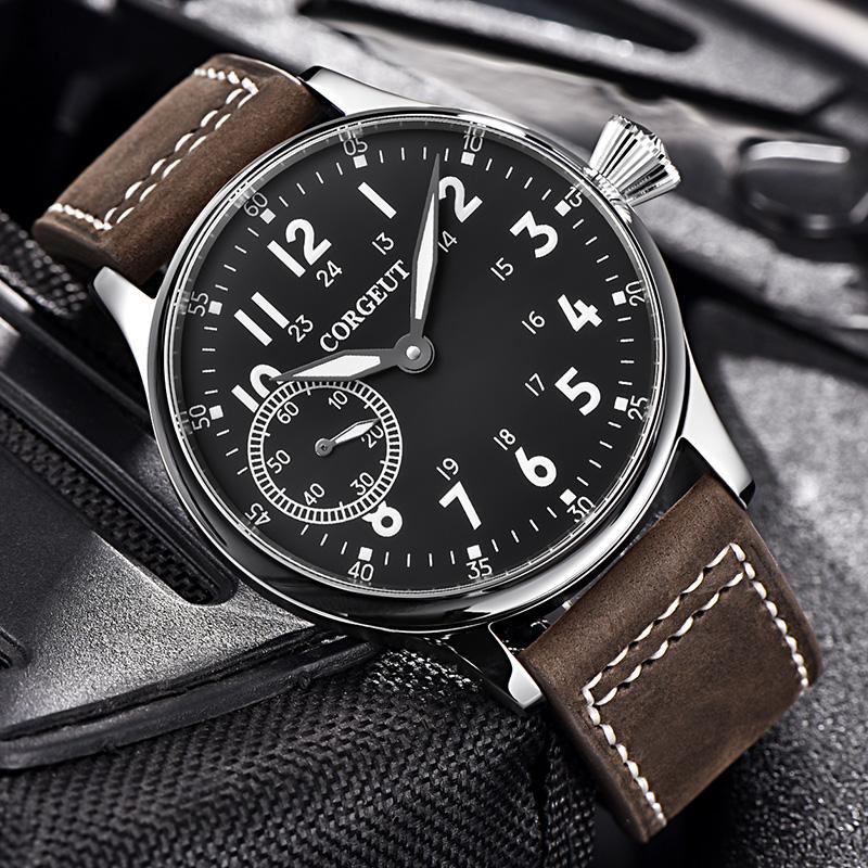 Wristwatches Fashion Leather Top Mechanical Watch Men's Classic Business Manual Winding Luminous Waterproof 2002D, Leather yellow blue
Wristwatches Fashion Leather Top Mechanical Watch Men's Classic Business Manual Winding Luminous Waterproof 2002D, Leather yellow blue