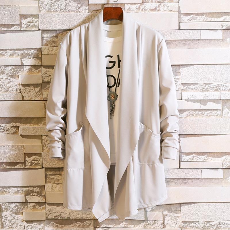 Men' Trench Coats Spring And Autumn Style Clothes Jacket Lapel Trend Mid-length Handsome Youth Solid Color Cardigan Coat High Quality, See chart 
Men' Trench Coats Spring And Autumn Style Clothes Jacket Lapel Trend Mid-length Handsome Youth Solid Color Cardigan Coat High Quality, See chart