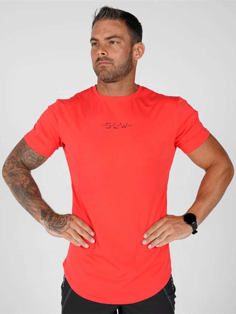 Men's Gyms T Shirt Muscle Fitness Work Out Bodybuilding Streetwear rends Sporting Men ees ops 210629