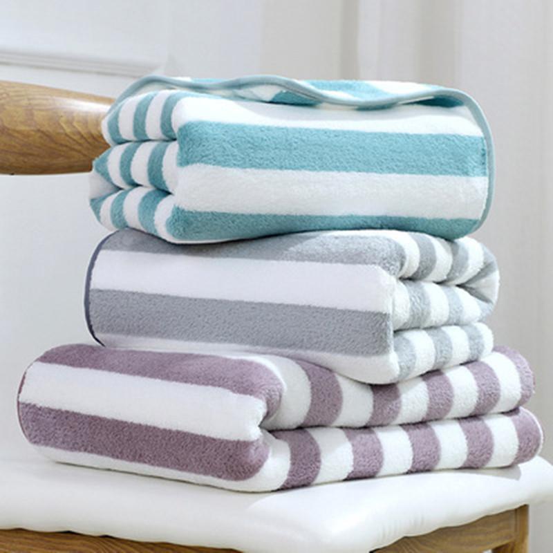 Towel Flannel Bath For Swimming Pool Bathroom Soft Absorbent Quick-Dry Stripes Fleece Simple Microfiber Fabric, Pink
Towel Flannel Bath For Swimming Pool Bathroom Soft Absorbent Quick-Dry Stripes Fleece Simple Microfiber Fabric, Pink