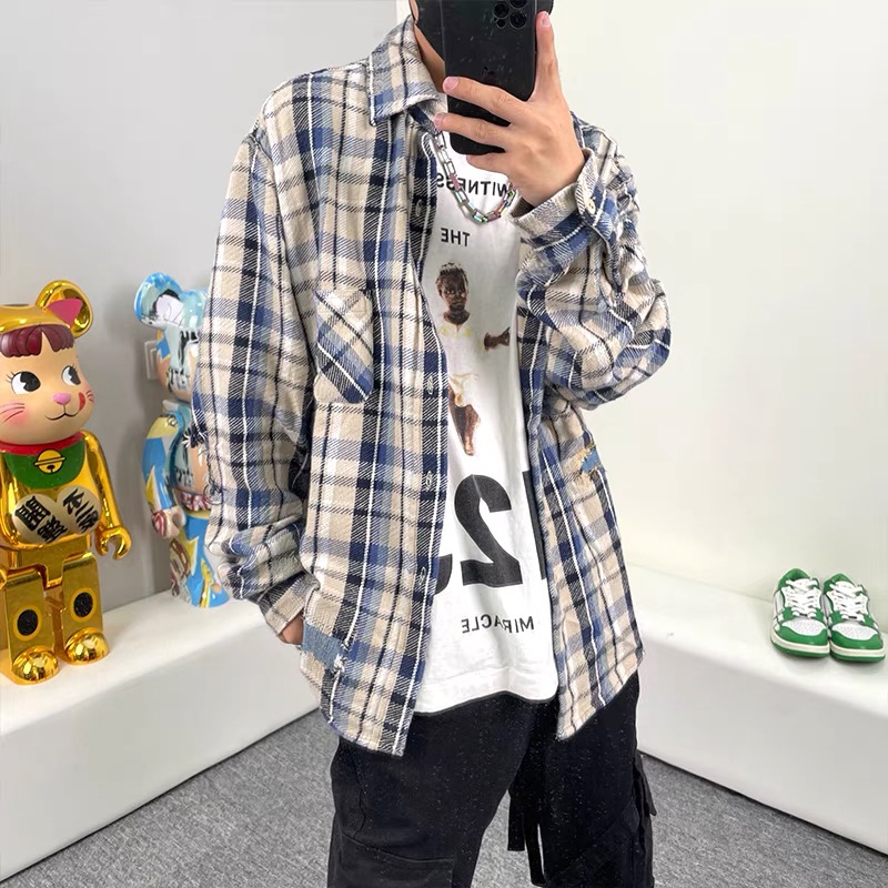 American men and women Designer Mens casual Hole shirt Vj 004 Kenijima embroidery coats tee retro loose flannel patch embroidered plaid High Quality tops shirts, I need look other product
American men and women Designer Mens casual Hole shirt Vj 004 Kenijima embroidery coats tee retro loose flannel patch embroidered plaid High Quality tops shirts, I need look other product