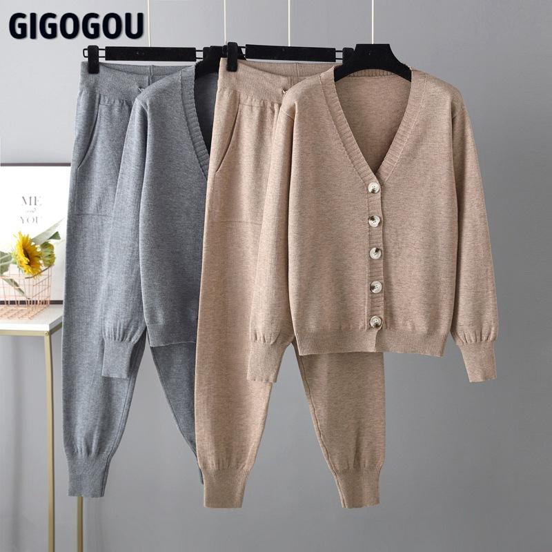 Women's Two Piece Pants GIGOGOU Spring Autumn Women Cardigan Set Knitted Harem Pant Suits Fashion Casual Sweater Tracksuit, White
Women's Two Piece Pants GIGOGOU Spring Autumn Women Cardigan Set Knitted Harem Pant Suits Fashion Casual Sweater Tracksuit, White