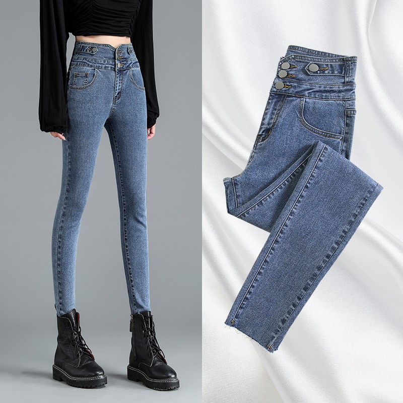 2011guuzyuviz high waist jeans autumn winter pencil pants denim buttons ladies jeans trousers high elasticity plus size jean femme, Blue
2011guuzyuviz high waist jeans autumn winter pencil pants denim buttons ladies jeans trousers high elasticity plus size jean femme, Blue