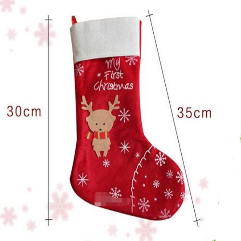Gift New Year 2021 Decor Party Decorations Deer stocking Candy Socks Christmas Gifts Bag For Home Free shipping