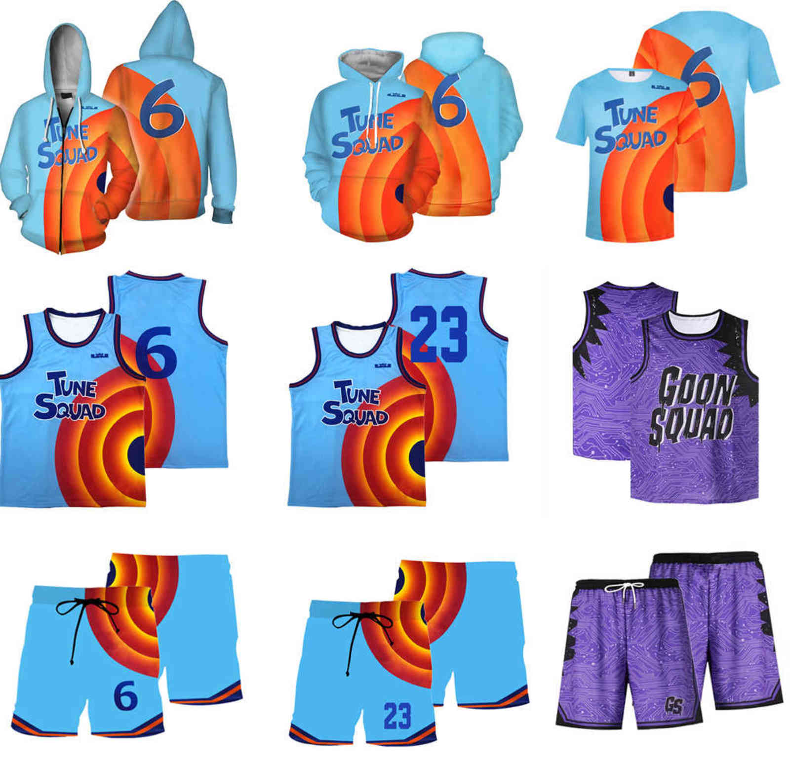 Space Jam 2 Jersey Kids Adult James #6 Cosplay Costume Tune Squad Shirt Vest Hoodie Jacket Pants Basketball New Legacy Clothes, 02
Space Jam 2 Jersey Kids Adult James #6 Cosplay Costume Tune Squad Shirt Vest Hoodie Jacket Pants Basketball New Legacy Clothes, 02