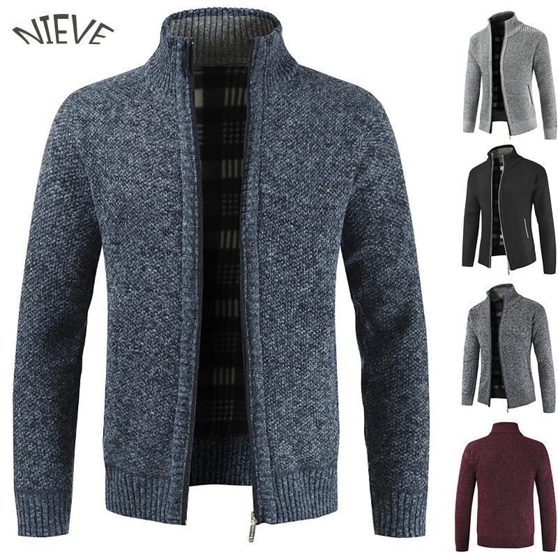 Men's Jackets Knitted Sweater Cardigan Winter Warm Solid Color Jacket Zipper Stand-up Collar Plaid Lining Casual Men, Gray
Men's Jackets Knitted Sweater Cardigan Winter Warm Solid Color Jacket Zipper Stand-up Collar Plaid Lining Casual Men, Gray