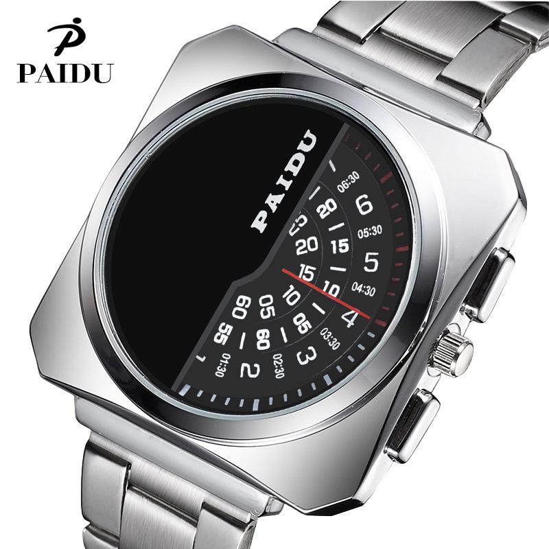 Wristwatches 2021 Paidu Fashion Creative Digital Pointer Watch Men Military Sports Watches Quartz Reloj Hombre Relogio Masculino, Black
Wristwatches 2021 Paidu Fashion Creative Digital Pointer Watch Men Military Sports Watches Quartz Reloj Hombre Relogio Masculino, Black