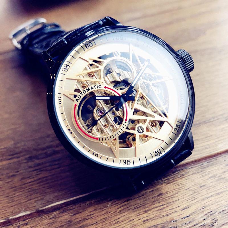 Wristwatches The Automatic Mechanical Watch Men's Fashion Hollow Trend Personality Waterproof Luminous Student Men, W2
Wristwatches The Automatic Mechanical Watch Men's Fashion Hollow Trend Personality Waterproof Luminous Student Men, W2