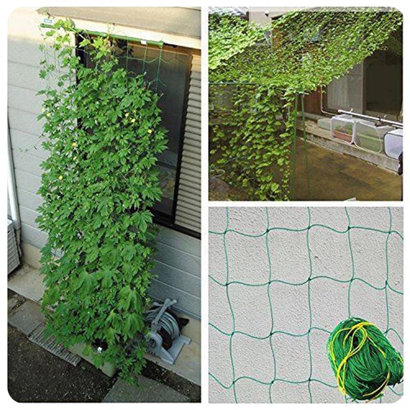 Other Garden Supplies Durable Nylon Trellis Net Netting Plant Support For Climbing Plants Vegetable High Quality Drop