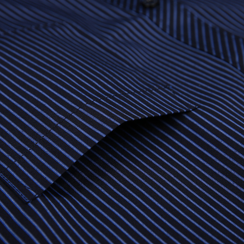 New 8xl Plus Size Large Men Long sleeve Non-Iron dress shirt male social striped shirts Easy Care oversized Shirt 210410