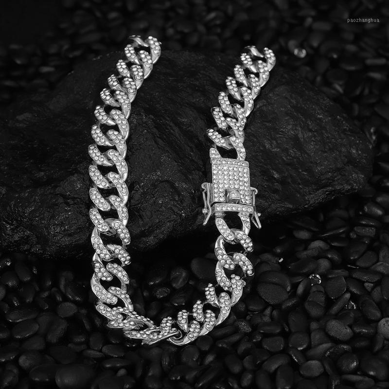 Chains Hip Hop 13mm Cuban Link Chain For Men Iced Out Bling Rhinestone Necklace Homme Fashion Jewelry, Silver
Chains Hip Hop 13mm Cuban Link Chain For Men Iced Out Bling Rhinestone Necklace Homme Fashion Jewelry, Silver