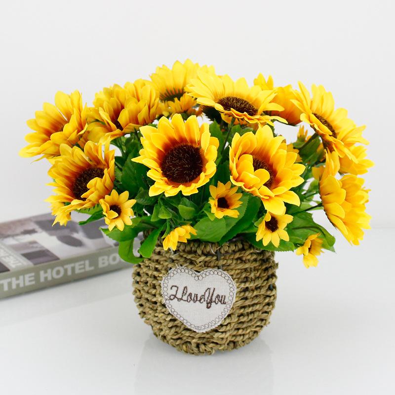 Decorative Flowers & Wreaths Artificial Sunflower 7 Forks Simulation For Home Decoration Furnishings DIY Silk Small Bunch Fake
Decorative Flowers & Wreaths Artificial Sunflower 7 Forks Simulation For Home Decoration Furnishings DIY Silk Small Bunch Fake