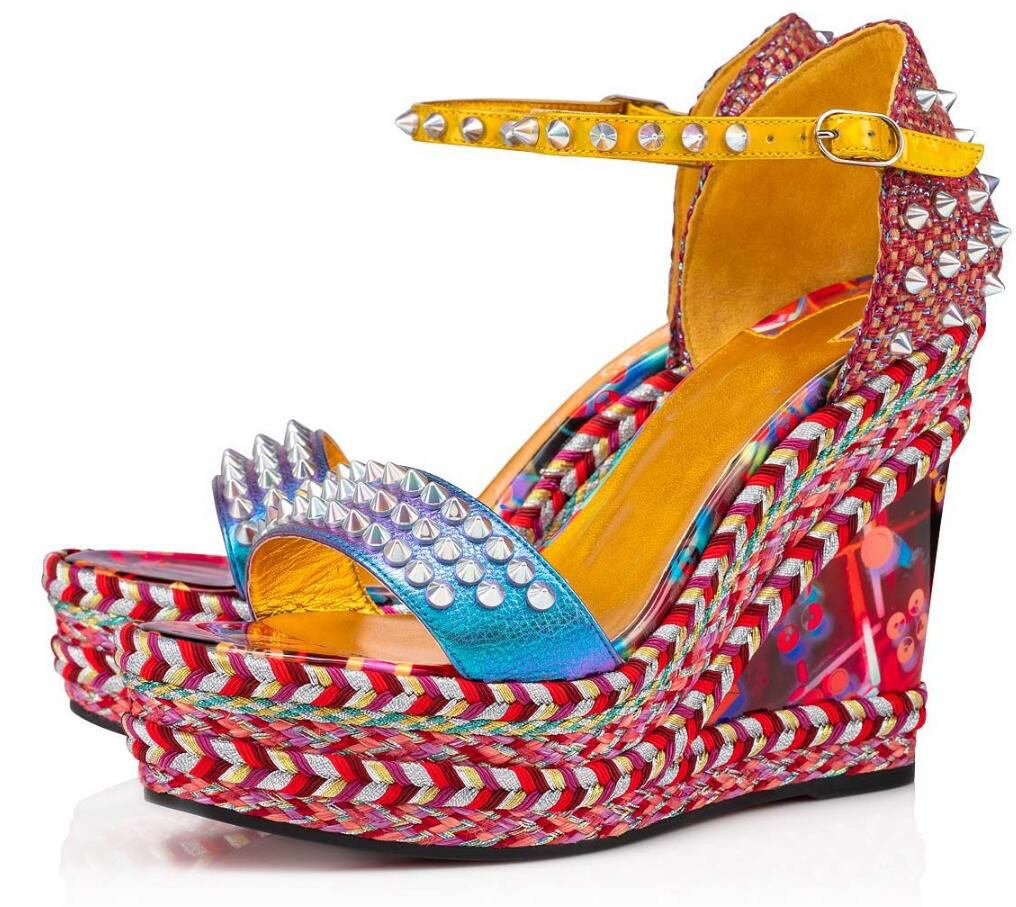 Luxury Summer Brand Madmonica Sandals Shoes Elegant Red Bottom Wedges Studs Women's Sandalias Comfort Party Time Lady Wedding, Black
Luxury Summer Brand Madmonica Sandals Shoes Elegant Red Bottom Wedges Studs Women's Sandalias Comfort Party Time Lady Wedding, Black