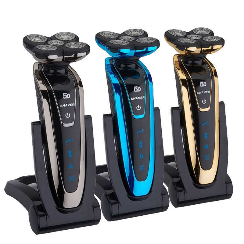 5D Floating Head Electric Shaver Men's USB Charging Safety Razor Waterproof Electric Trimmer for Men Portable Shaving Machine P0817