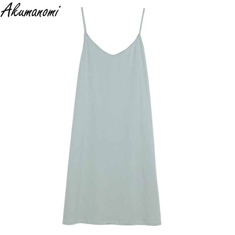 Spaghetti strap dress Mid-Calf Oversized cotton Plus Size 4xl 5xl 6xl 7xl 8xl 9xl 10xl casual loose summer dresses for women 210331