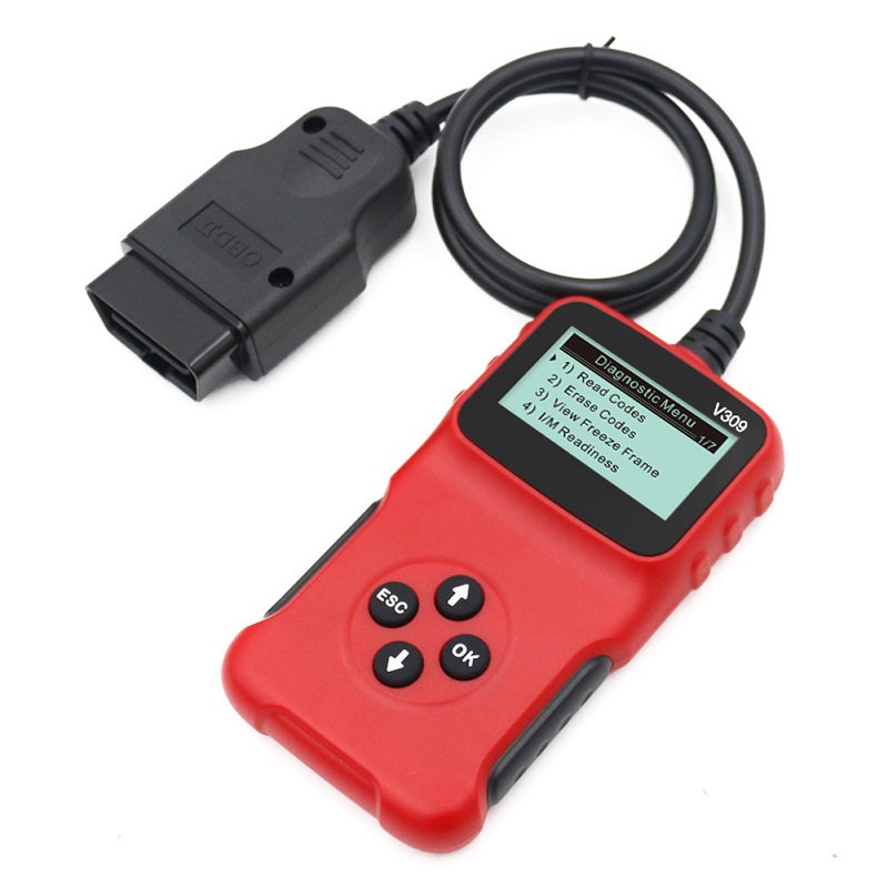 8-15.5V Multiple Languages V309 Car Fault Diagnostic Scanner OBD OBD2 ELM327 Code Reader Check Tool