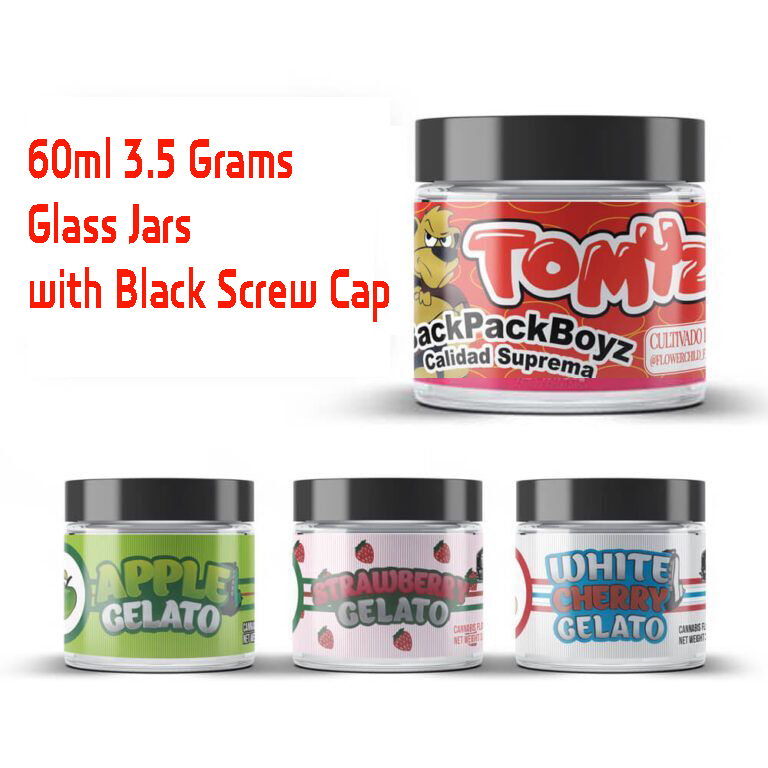 60ml BackpackBoyz Jungle Boys Glass Jars Tomyz Calidad Apple Gelato Strawberry Gelato White Cherry Gelato Premium Flower Glass C
60ml BackpackBoyz Jungle Boys Glass Jars Tomyz Calidad Apple Gelato Strawberry Gelato White Cherry Gelato Premium Flower Glass C