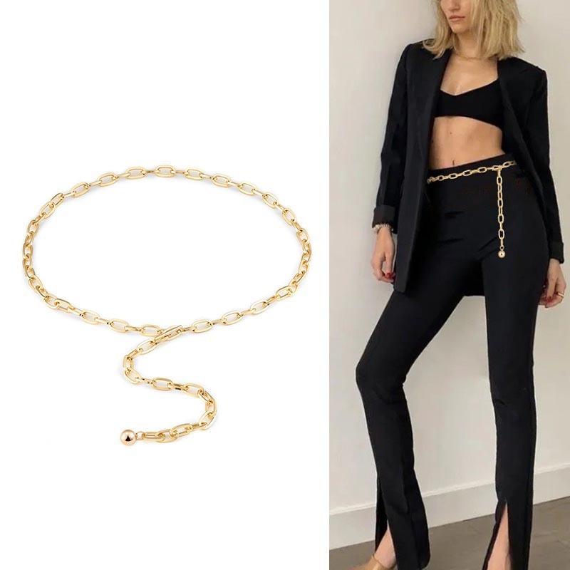 Belts Woman Golden Waist Chain Body Y2k Office 365 Belt 2021 Trend Fashion Designer For Pants Dress Streetwear Gothic Accessories, Black
Belts Woman Golden Waist Chain Body Y2k Office 365 Belt 2021 Trend Fashion Designer For Pants Dress Streetwear Gothic Accessories, Black