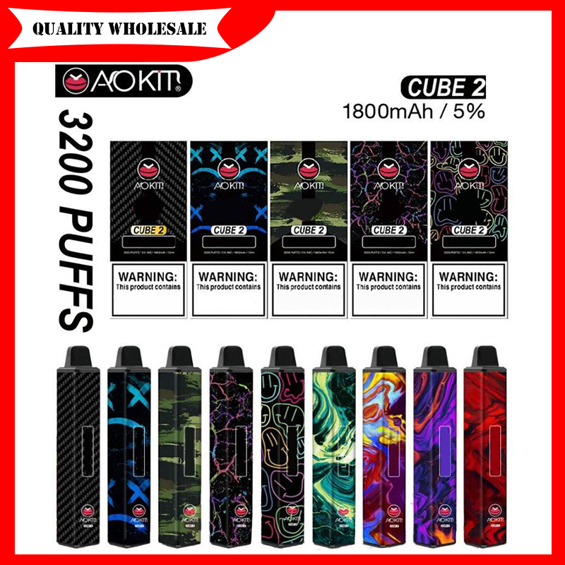 Original Aokit cube 2 Disposable Device Cigarettes 3200 Puffs 12ML Pre-Filled Vape Pods 1800mah battery aviliable puff xxl plus 100% Original
Original Aokit cube 2 Disposable Device Cigarettes 3200 Puffs 12ML Pre-Filled Vape Pods 1800mah battery aviliable puff xxl plus 100% Original