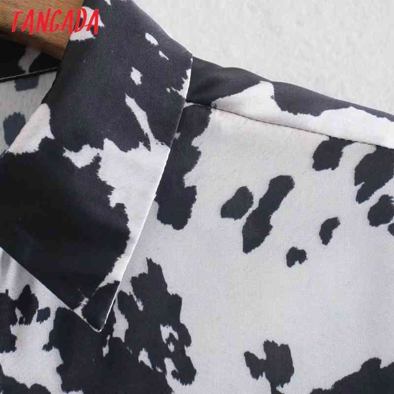 Women Loose Animal Print Blouse Long Sleeve Chic Female Casual Shirt Blusas Femininas XN300 210416