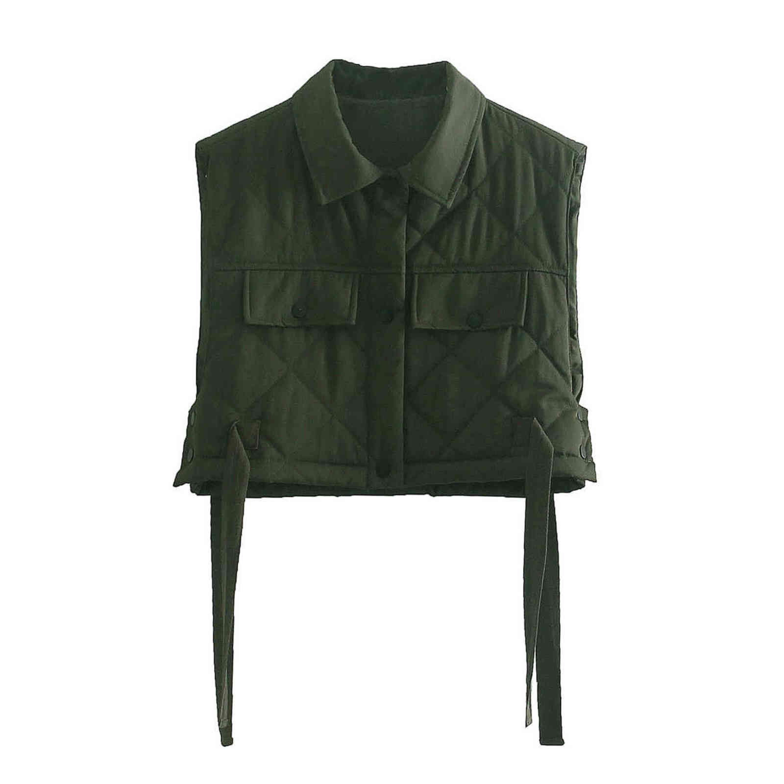Women Cropped Gilet Jacket Sleeveless Fashion Casual Streetwear Woman Waistcoat Tops jacket 211120