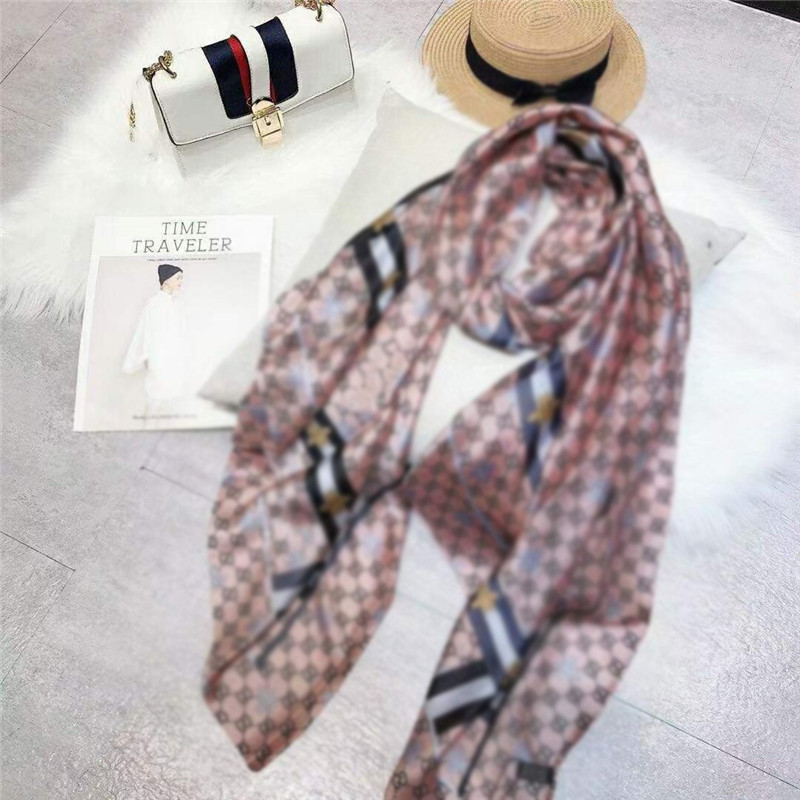High-Quality Silk Scarf For Women's Scarf Fashionable Print…