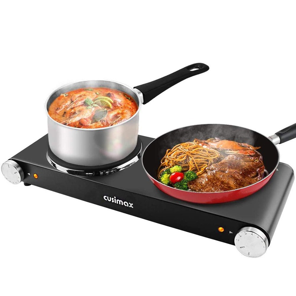 CUSIMAX 900W+900W dual hot plate for kitchen, dining & bar cast iron, electric stove, cooking, portable
CUSIMAX 900W+900W dual hot plate for kitchen, dining & bar cast iron, electric stove, cooking, portable
