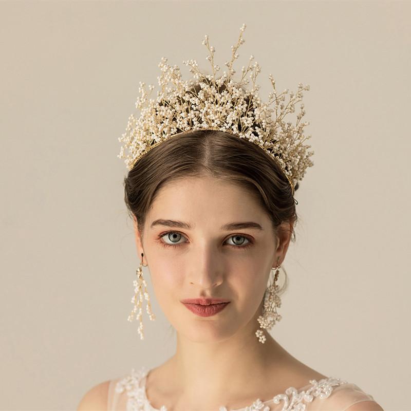 Hair Clips & Barrettes MYFEIVO Handmade Copper White Beads Bridal Tiaras Wedding Crown Bridesmaid Diadem Headdress Accessories HQ1382
Hair Clips & Barrettes MYFEIVO Handmade Copper White Beads Bridal Tiaras Wedding Crown Bridesmaid Diadem Headdress Accessories HQ1382