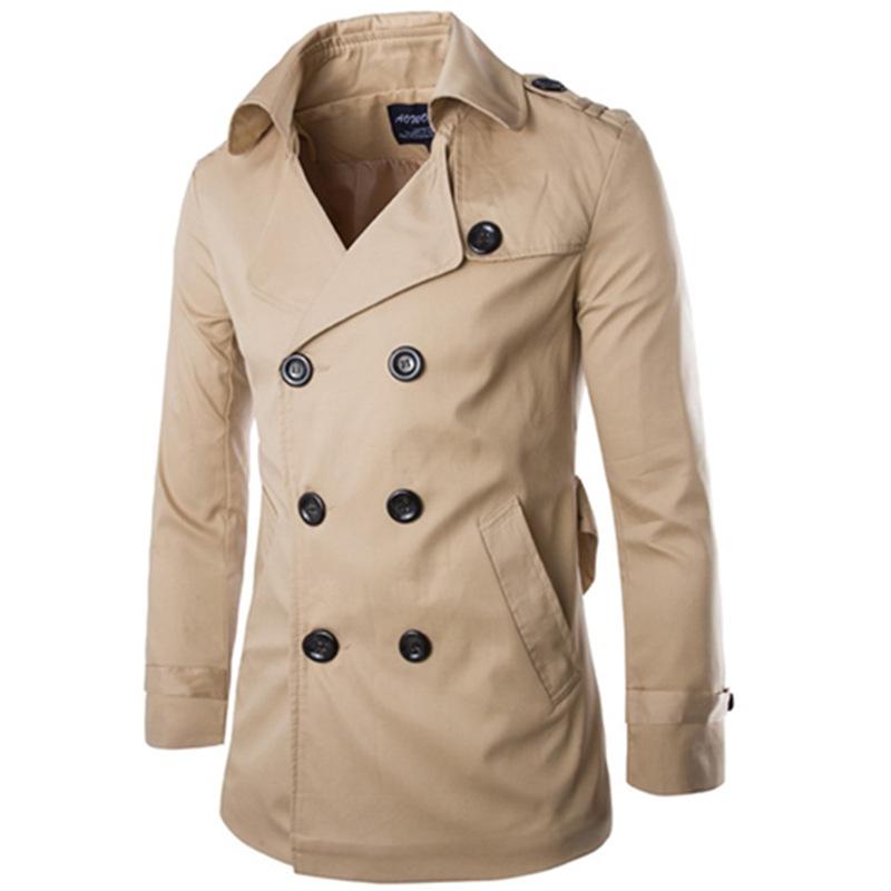 Men's Trench Coats Casual Slim Autumn Winter Coat Fashion Solid Windproof Windbreakers Pockets Double Breasted Men Jackets Streetwear, Beige
Men's Trench Coats Casual Slim Autumn Winter Coat Fashion Solid Windproof Windbreakers Pockets Double Breasted Men Jackets Streetwear, Beige