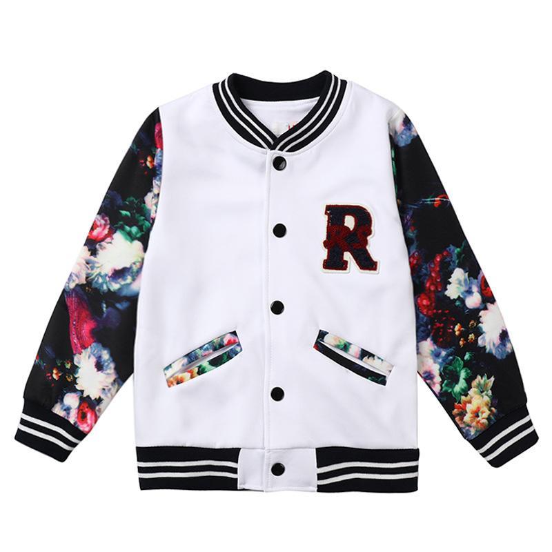 Jackets 2021 Spring Girls Fashion Baseball Uniform Long-sleeved Children's Clothing 3-10Y High Quality Thick Coat, White
Jackets 2021 Spring Girls Fashion Baseball Uniform Long-sleeved Children's Clothing 3-10Y High Quality Thick Coat, White