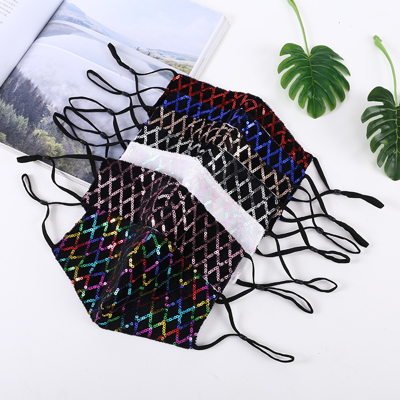 Masks Ins Sequin stripe fashionable dust can put PM2.5 life night club Carnival personality
Masks Ins Sequin stripe fashionable dust can put PM2.5 life night club Carnival personality