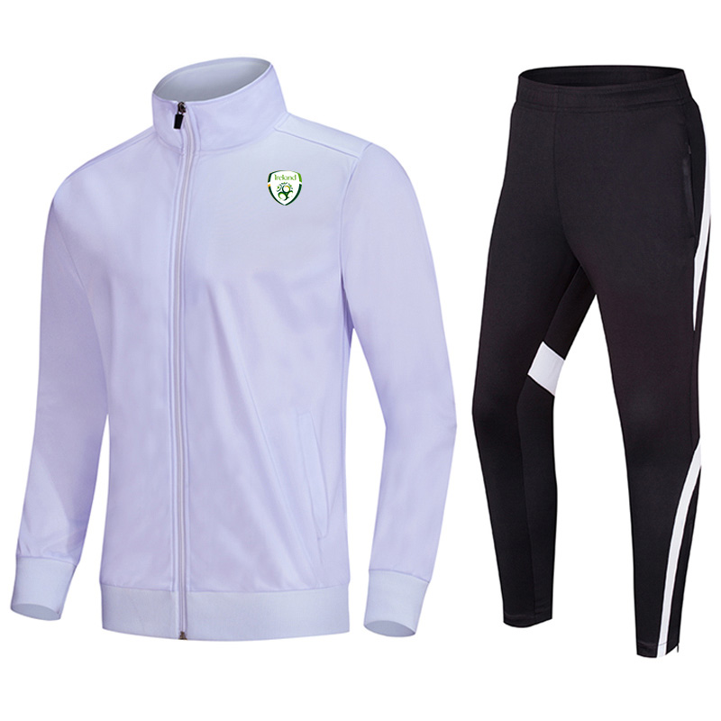 Republic of Ireland Men's Tracksuit Kids Custom Logo 100% Polyester Training Design Soccer Team Quality Football Sport Jacket, Gray
Republic of Ireland Men's Tracksuit Kids Custom Logo 100% Polyester Training Design Soccer Team Quality Football Sport Jacket, Gray