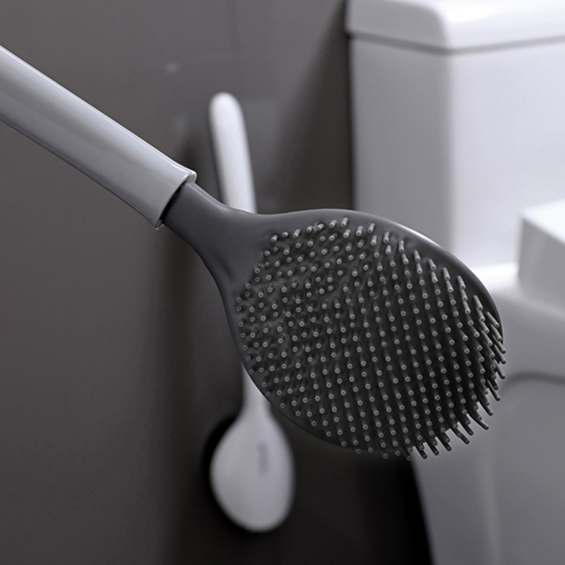 New Tongue Toilet Brush Wall Long Handle Cleaning Brush For Toilet Household Floor Cleaning Tools Bathroom Accessories 210329