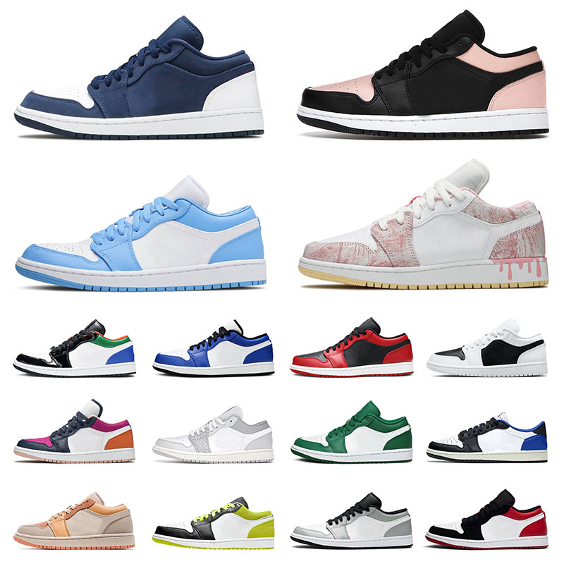 Authentic 2021 Jumpman 1 Low Mens Basketball Shoes 1s USA UNC Pine Green Paint Drip Mocha Grey Crimson Tint Arctic Punch Men Women Sports Sneakers Trainers, #25 midnight navy 36-45
Authentic 2021 Jumpman 1 Low Mens Basketball Shoes 1s USA UNC Pine Green Paint Drip Mocha Grey Crimson Tint Arctic Punch Men Women Sports Sneakers Trainers, #25 midnight navy 36-45